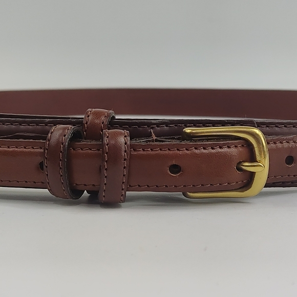 Italian Leather Belt, Size 42 - Picture 4 of 12